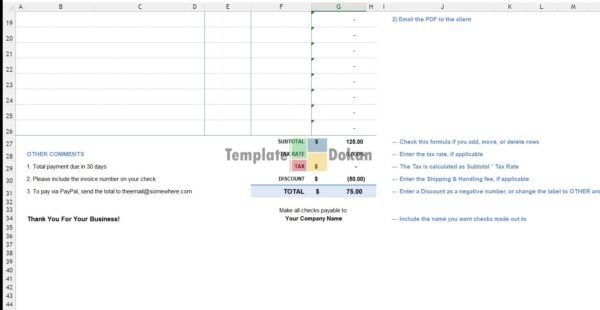 Simple Invoices Hour And Rate